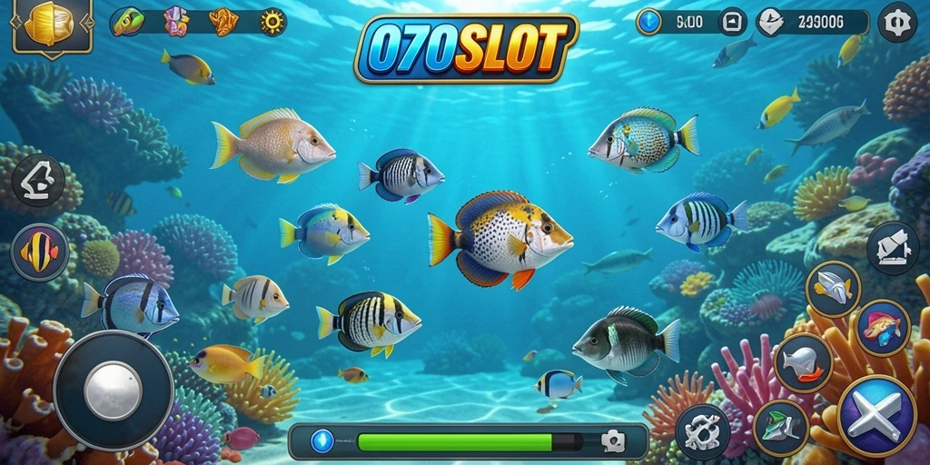 Tampilan gameplay Tembak Ikan yang menarik di 070SLOT.