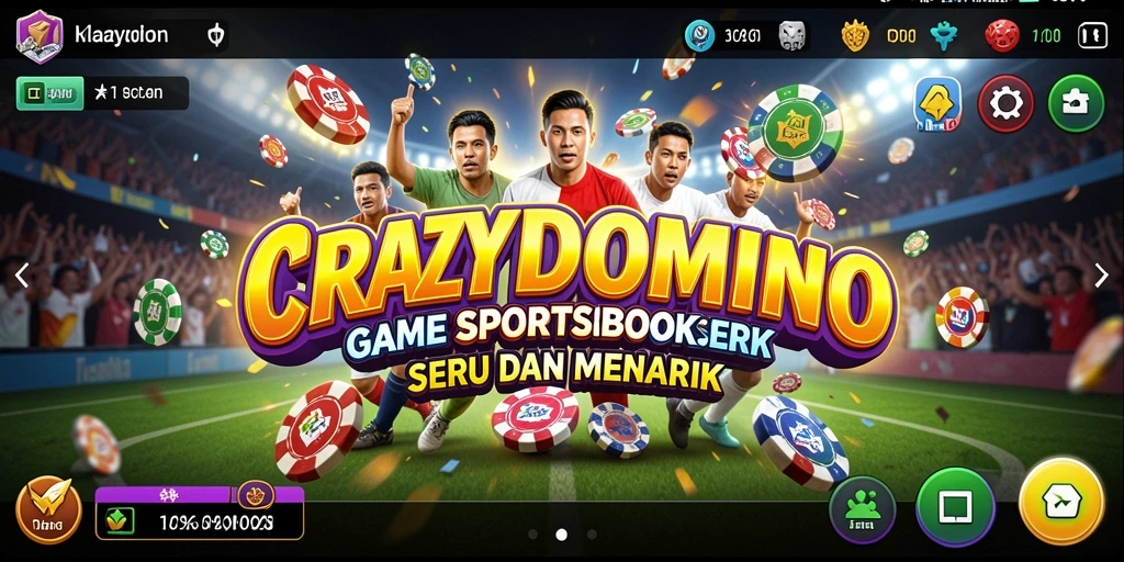 Tampilan gameplay menarik dari <strong>CRAZYDOMINO</strong> dengan fitur taruhan langsung.