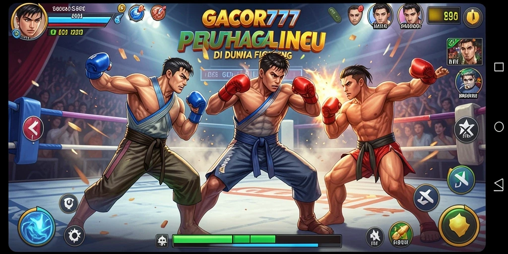 Tampilan gameplay GACOR777 dalam pertarungan yang mendebarkan.