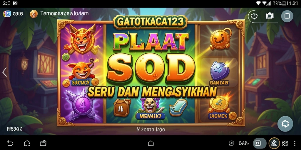 Tampilan gameplay GATOTKACA123 yang menarik dan seru.