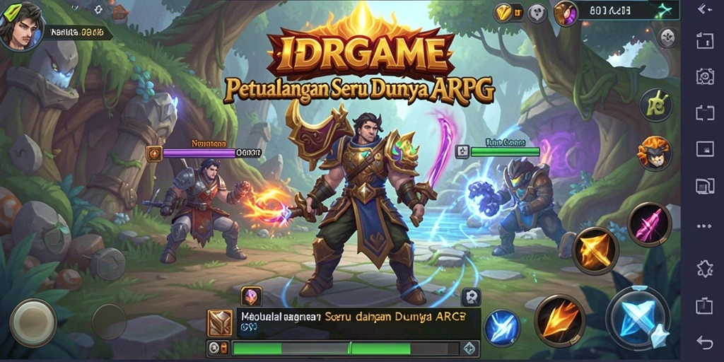 Tampilan gameplay menarik dalam IDRGAME dengan aksi pertempuran yang seru.