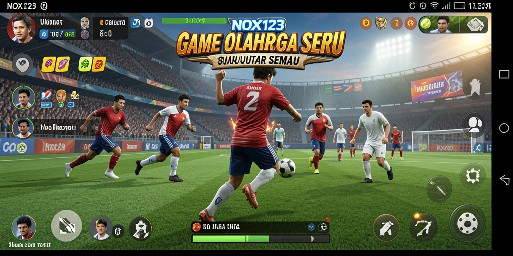 Tampilan gameplay menegangkan dan seru dalam NOX123.