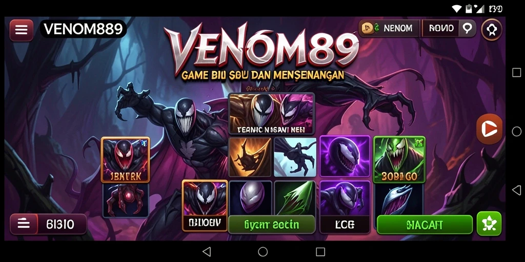 Screenshot VENOM889 menampilkan gameplay Bingo yang seru dan interaktif.